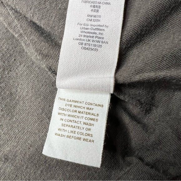 Free People Drape Front Coated Denim Moto Jacket in Olive Green - Picture 9 of 9